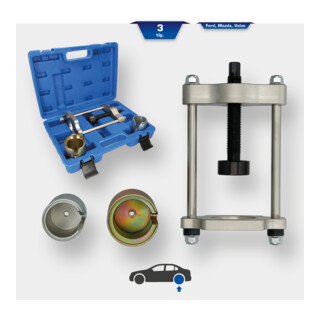 Brilliant Tools Achterasdwarswieldraagarmbussen-gereedschapset, voor Ford, Mazda, Volvo, 4-dlg