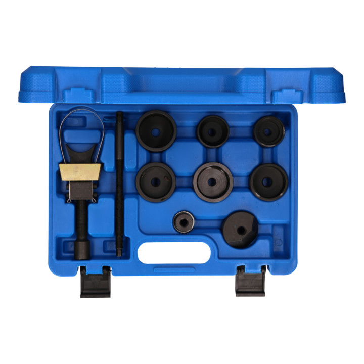 Brilliant Tools Achteraslangswieldraagarmbussen-gereedschapset, voor achteras BMW, 10-dlg
