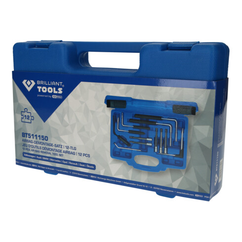 Brilliant Tools Airbag-Demontage-Satz, 12-tlg