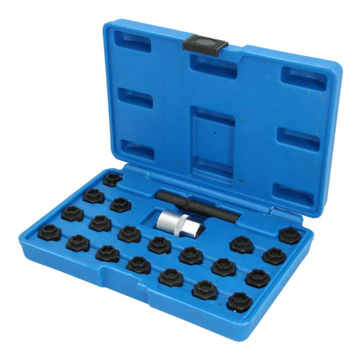 Brilliant Tools Assortiment de douilles pour antivols de roue, pour BMW, 22 pcs