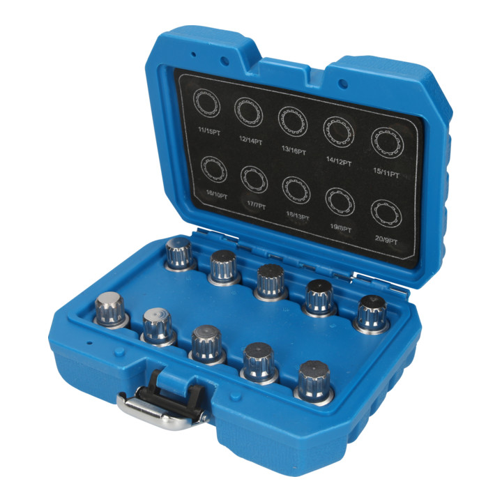 Brilliant Tools Assortiment de systèmes antivols de roue pour BMW, 10 pcs, BT691170