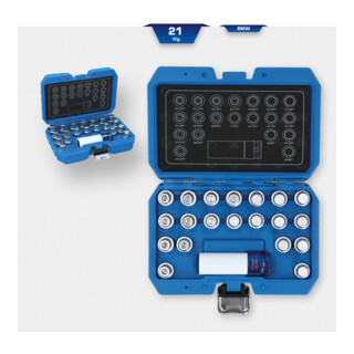 Brilliant Tools Assortiment de systèmes antivols de roue pour BMW, 21 pcs