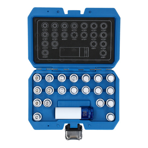 Brilliant Tools Assortimento serrature cerchi per BMW, 21pz.