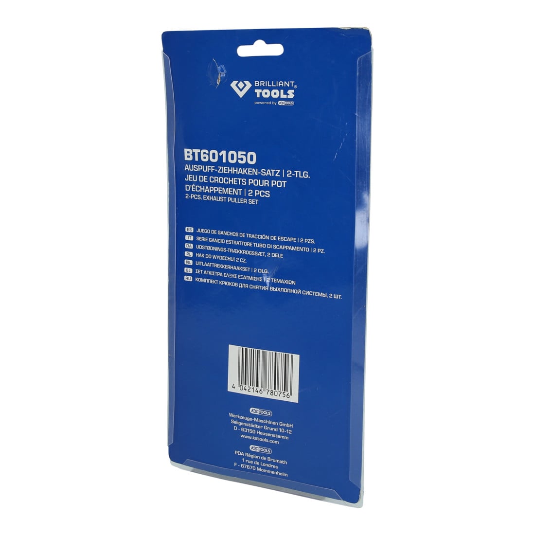 Brilliant Tools Auspuff-Ziehhaken-Satz, 2-tlg