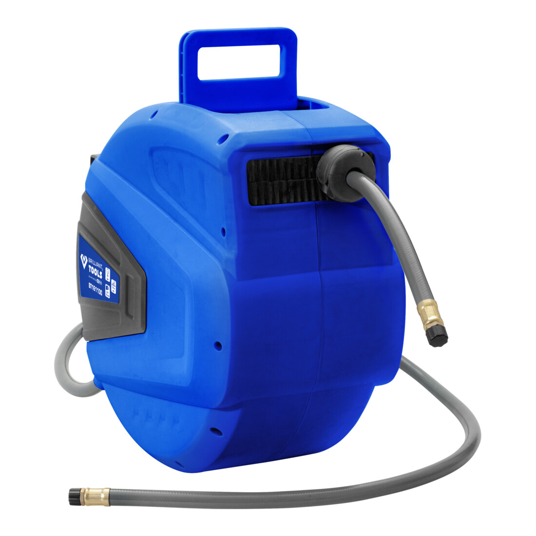 Brilliant Tools Avvolgitubi per aria compressa automatico, Ø 10mmx15m