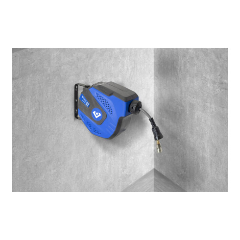 Brilliant Tools Avvolgitubi per aria compressa automatico, Ø 8mmx10 m