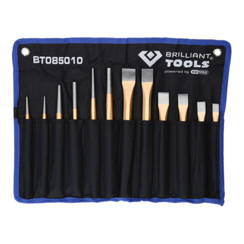 Brilliant Tools Beitel- en drijfstangset, 12-dlg.