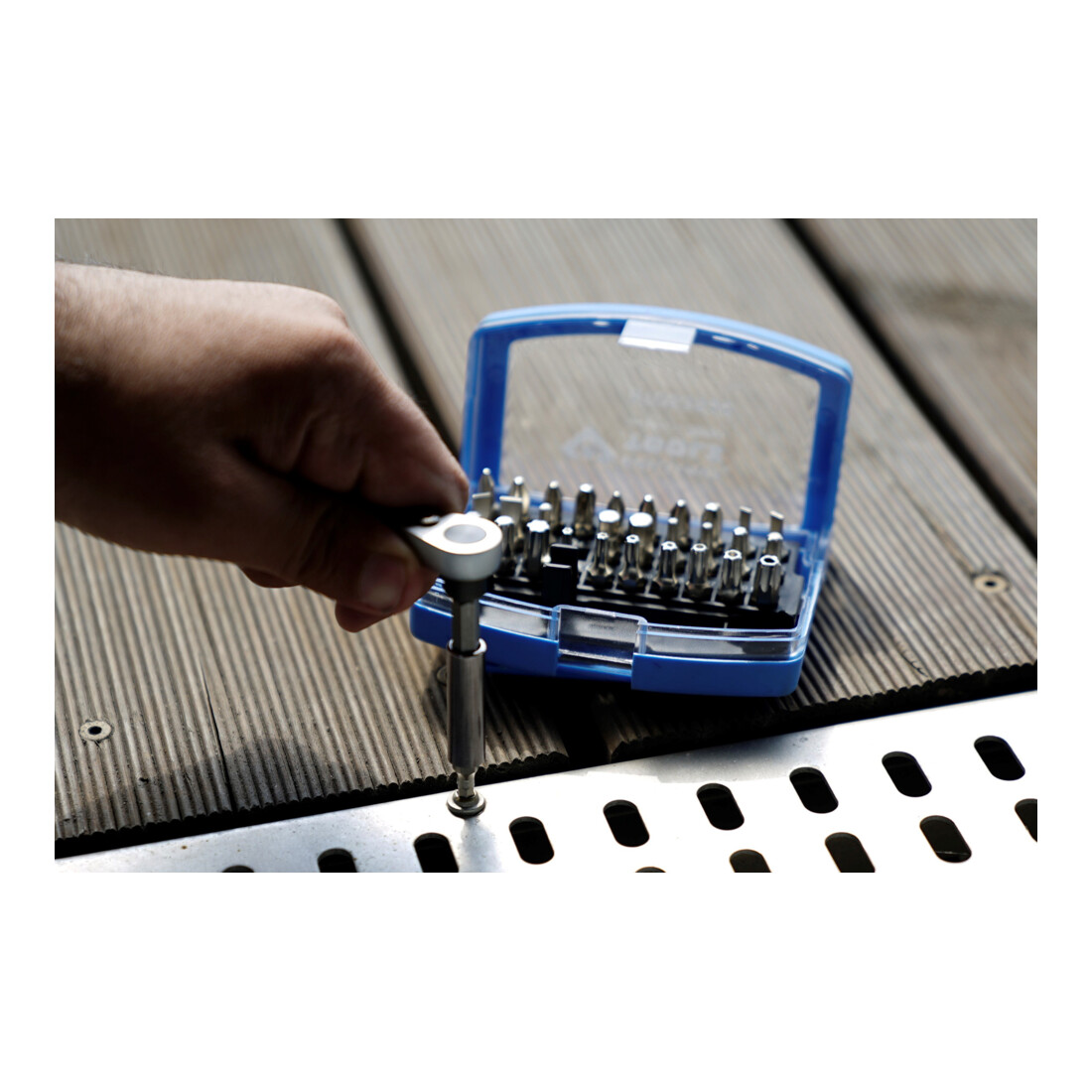 Brilliant Tools Bitset met omschakelbare bit-ratel, 32-dlg
