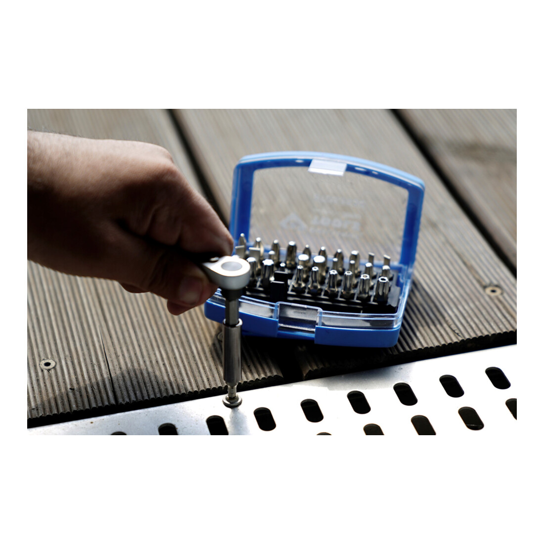 Brilliant Tools Bitset met omschakelbare bit-ratel, 32-dlg
