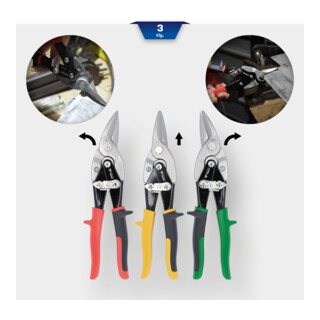 Brilliant Tools Blikscharenset, 3-dlg