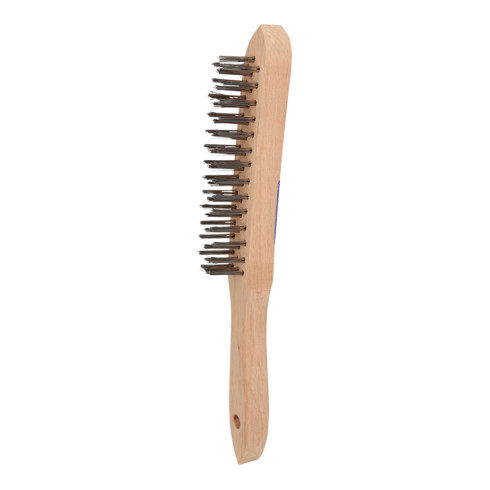 Brilliant Tools Brosse à main en fil inox 3 rangs, 290 mm