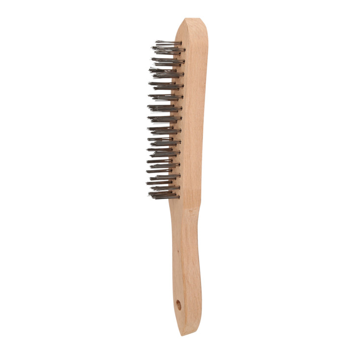 Brilliant Tools Brosse à main en fil inox 3 rangs, 290 mm