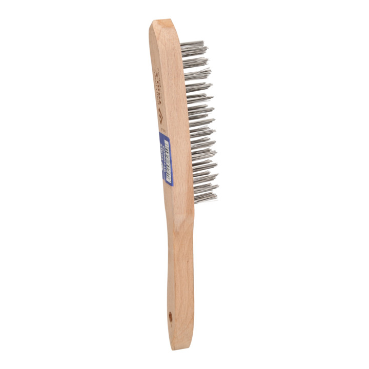 Brilliant Tools Brosse à main en fil inox 3 rangs, 290 mm