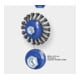 Brilliant Tools Brosse conique, Ø 100 mm avec fixation M14 x 2,0 mm-1
