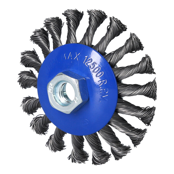 Brilliant Tools Brosse conique, Ø 100 mm avec fixation M14 x 2,0 mm