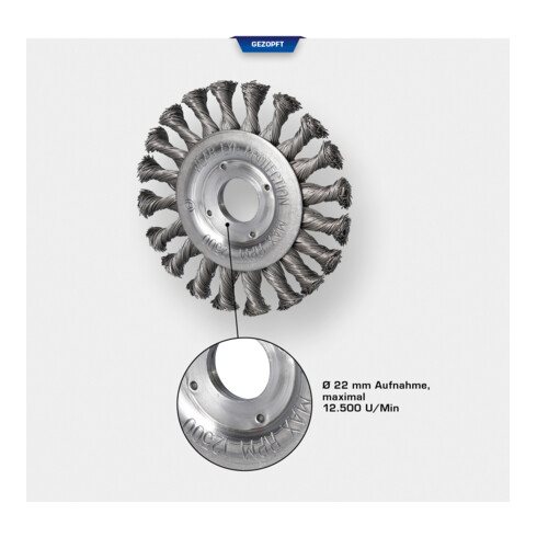 Brilliant Tools Brosse disque, Ø 115 mm