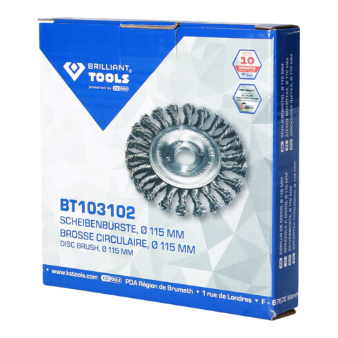 Brilliant Tools Brosse disque, Ø 115 mm