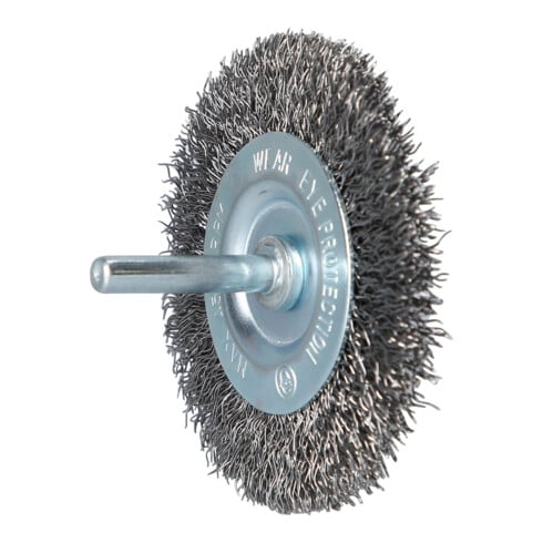Brilliant Tools Brosse disque, Ø 75 mm avec arbre de 6 mm