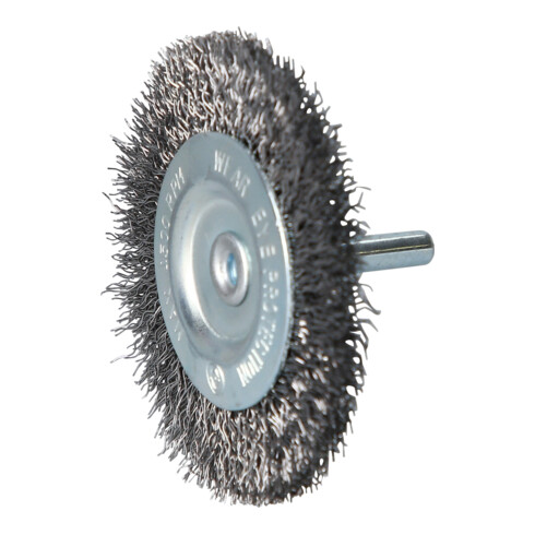 Brilliant Tools Brosse disque, Ø 75 mm avec arbre de 6 mm