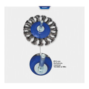 Brilliant Tools Brosse disque torsadée Ø 75 mm avec fixation 6 mm