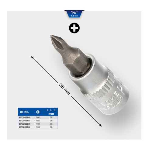 Brilliant Tools Bussola a inserto a croce PH 1/4"