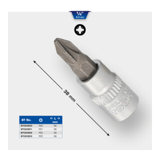 Brilliant Tools Bussola a inserto a croce PH 1/4"