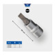 Brilliant Tools Bussola a inserto a intaglio 3/8"-1