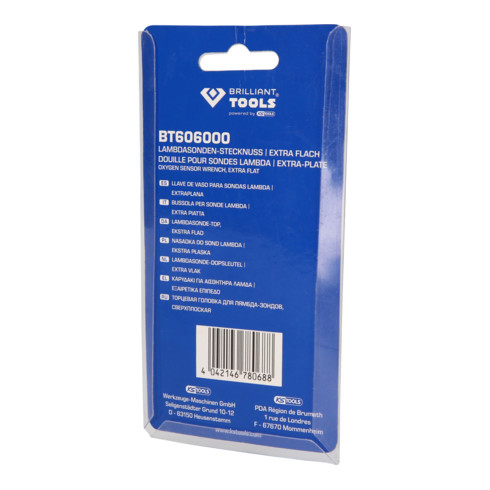 Brilliant Tools Bussola per sonde lambda 3/8", extra piatta