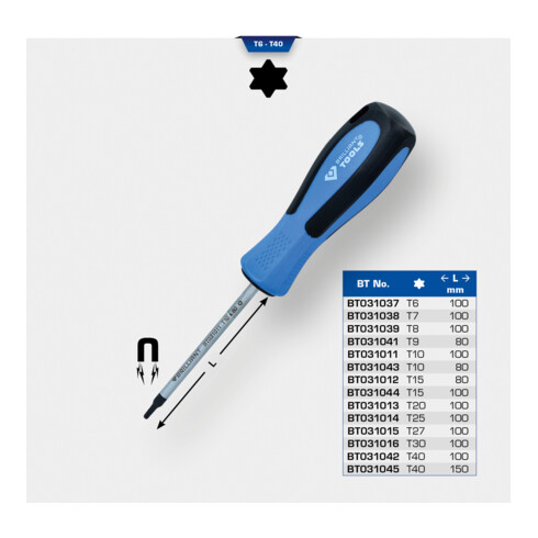 Brilliant Tools Cacciavite TORX, T25x100mm