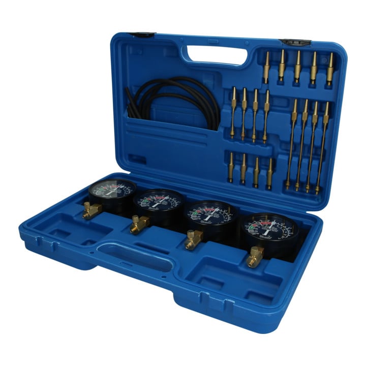 Brilliant Tools Carburateur-synchronisatietestapparaat, met 4 synchroonmeters, 26-dlg