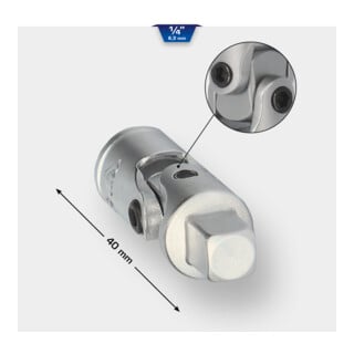 Brilliant Tools Cardan universel 1/4 pouce