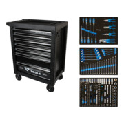 Brilliant Tools Carrello con 207 attrezzi premium e 7 cassetti, Blu/Argento-3