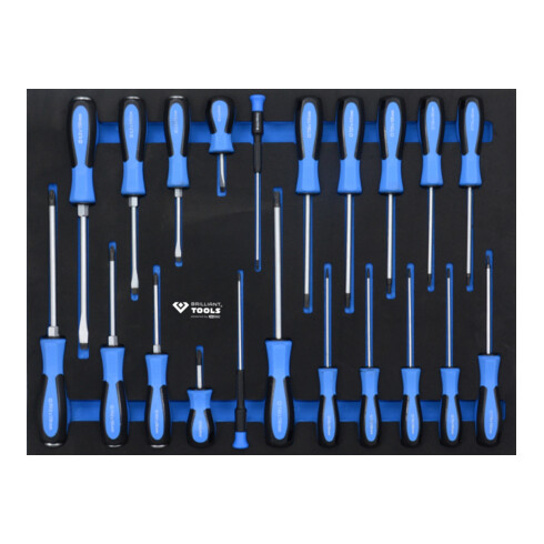 Brilliant Tools Carrello con 7 cassetti e 473 attrezzi