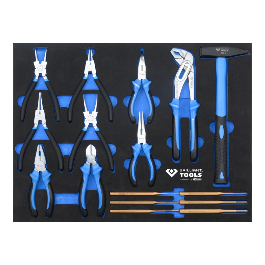 Brilliant Tools Carrello con 7 cassetti e 473 attrezzi