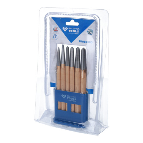 Brilliant Tools Centerpuntset, 6-dlg