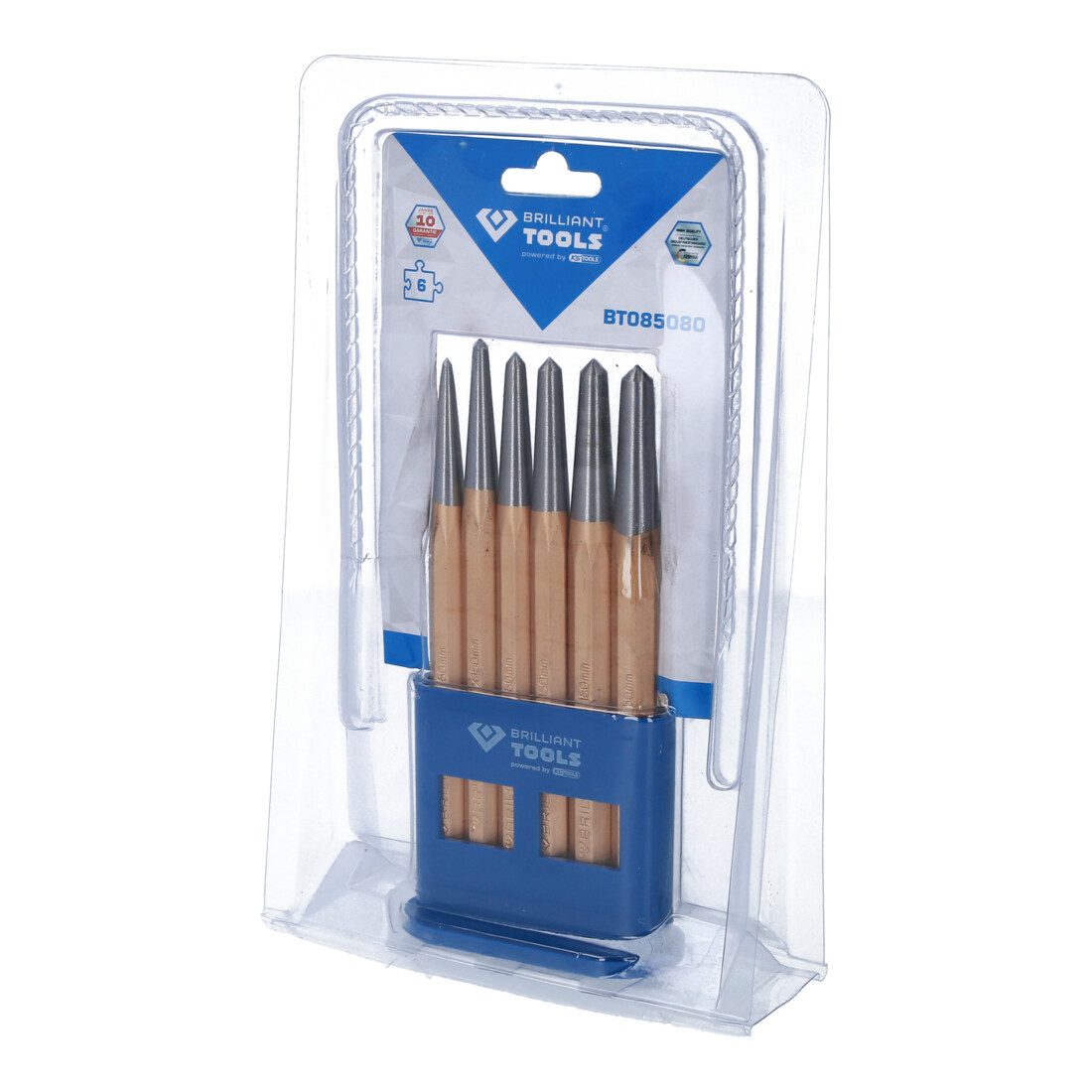 Brilliant Tools Centerpuntset, 6-dlg
