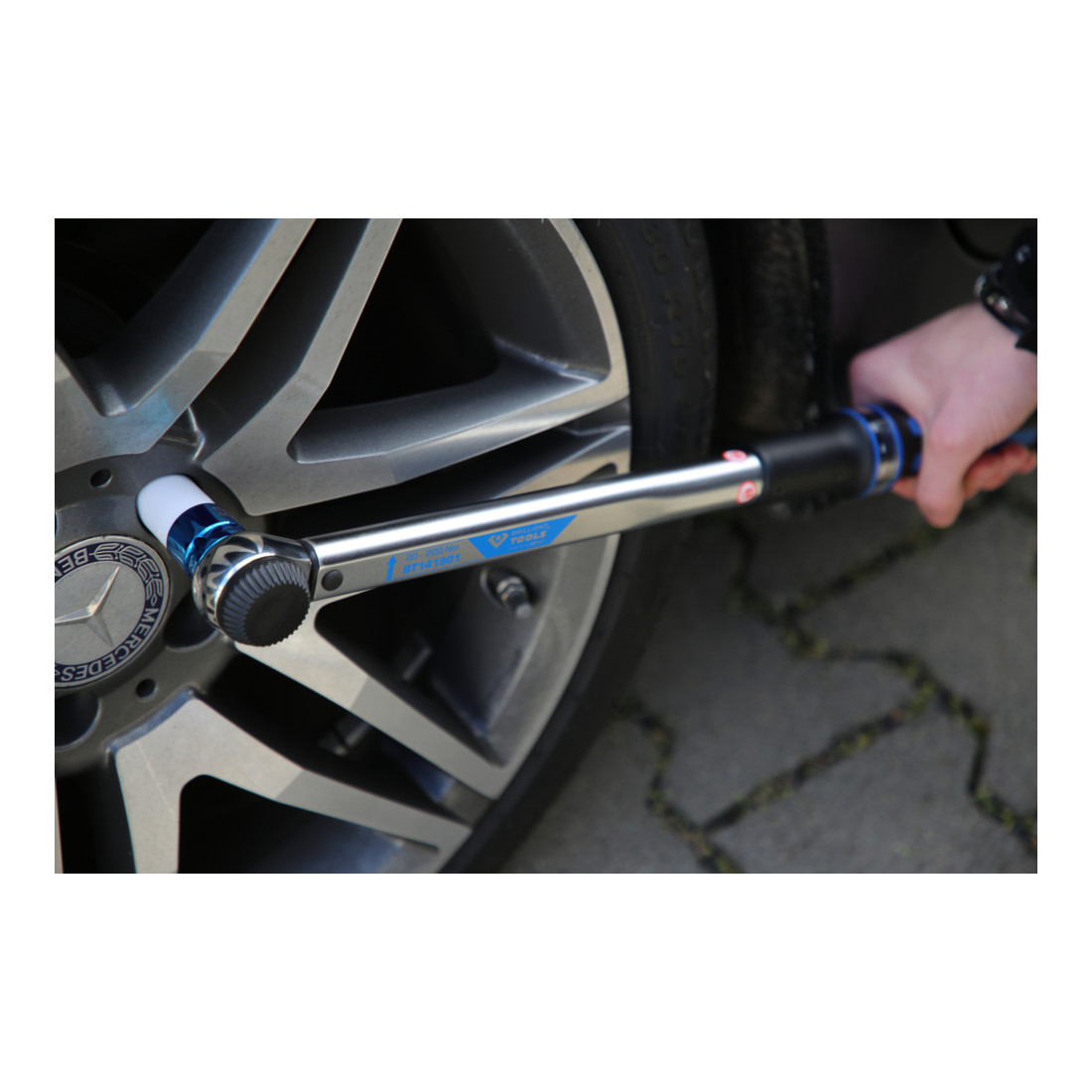 Brilliant Tools Chiave dinamometrica 1/2" con testa del cricchetto intercambiabile a manopola, 20-200 Nm