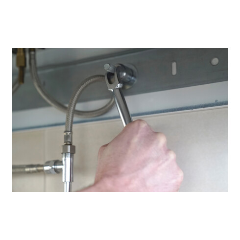 Brilliant Tools Clé mixte coudée, 10 mm