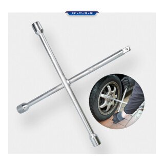 Brilliant Tools Clé en croix pour roues, 1/2" x 17 x 19 x 22 mm