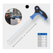 Brilliant Tools Clé mâle T à tête sphérique 4,0 x 150 mm-2