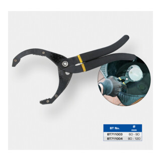 Brilliant Tools Clé universelle pour filtre à huile, BT71 1004