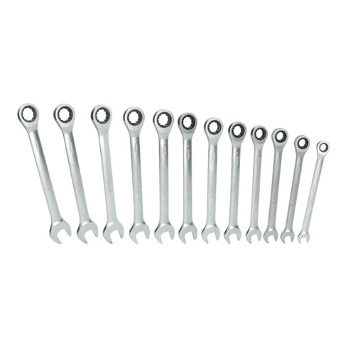 Brilliant Tools Clés polygonales à cliquet, 12 pcs
