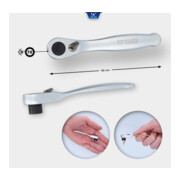 Brilliant Tools Cliquet à bascule 1/4" pour embouts
