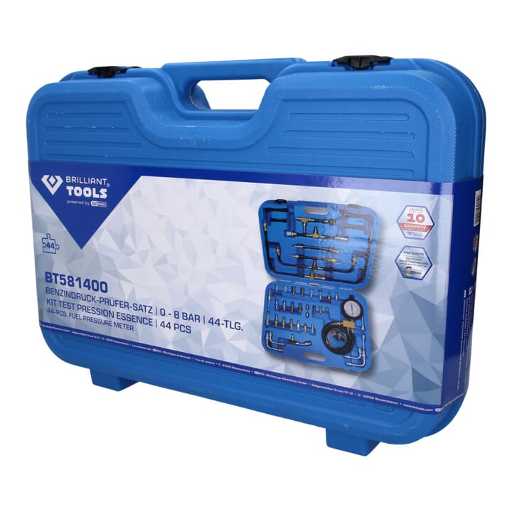 Brilliant Tools Coffret de contrôle de pression essence, 44 pcs