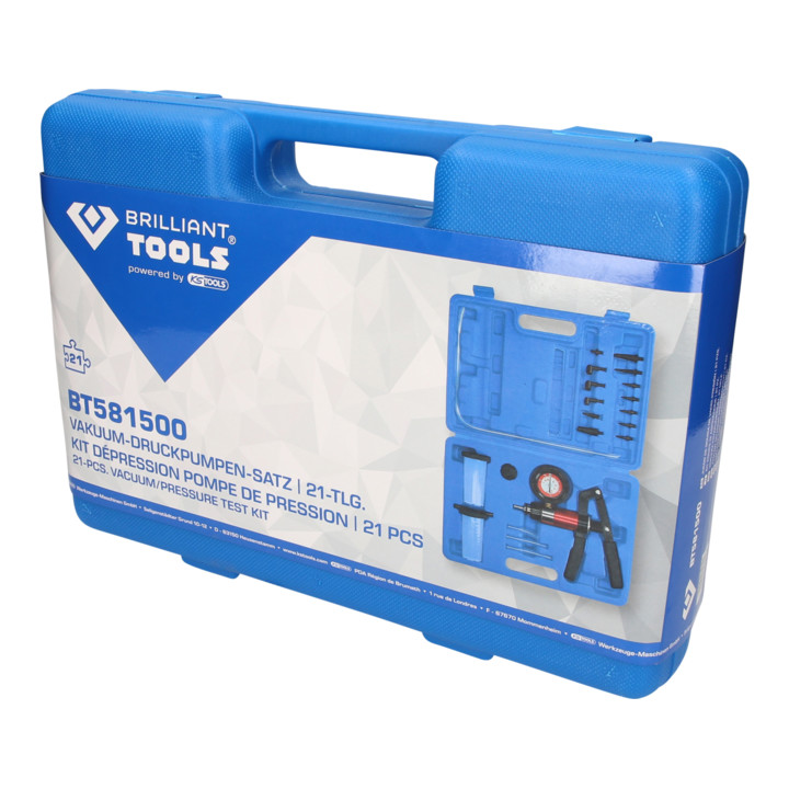 Brilliant Tools Coffret de contrôle par dépression, 21 pcs