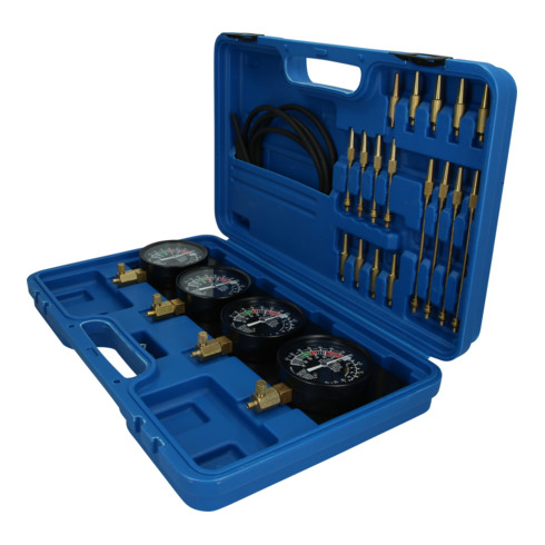 Brilliant Tools Coffret de test d'injecteurs avec 4 manomètres, 26 pcs