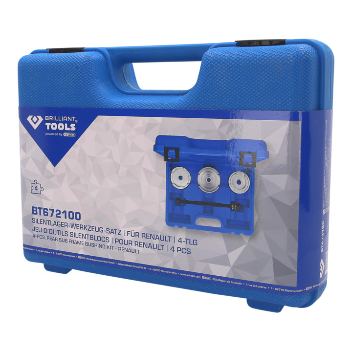 Brilliant Tools Coffret d’outils pour silent-blocs, pour Renault laguna II, 4 pcs