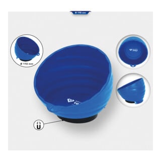Brilliant Tools Demi-coque en plastique aimantée, Ø 11 cm
