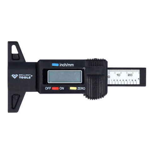 Brilliant Tools Digitale diepteschuifmaat, 0 - 25 mm