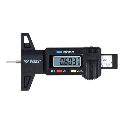 Brilliant Tools Digitaler-Tiefenmessschieber, 0 - 25 mm